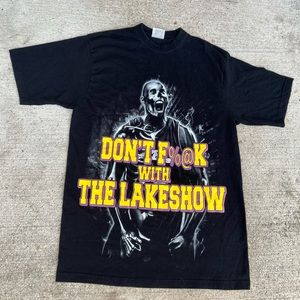 Vintage Pro Power Kobe Bryant Lakers Lakeshow Graphic T-shirt Men’s XL Black Y2K